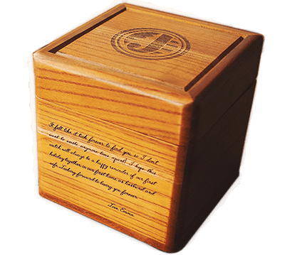 JORD Watch Engraved Box Example