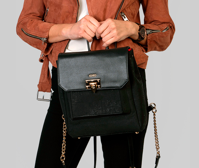 Leather clutch bag - Jordi