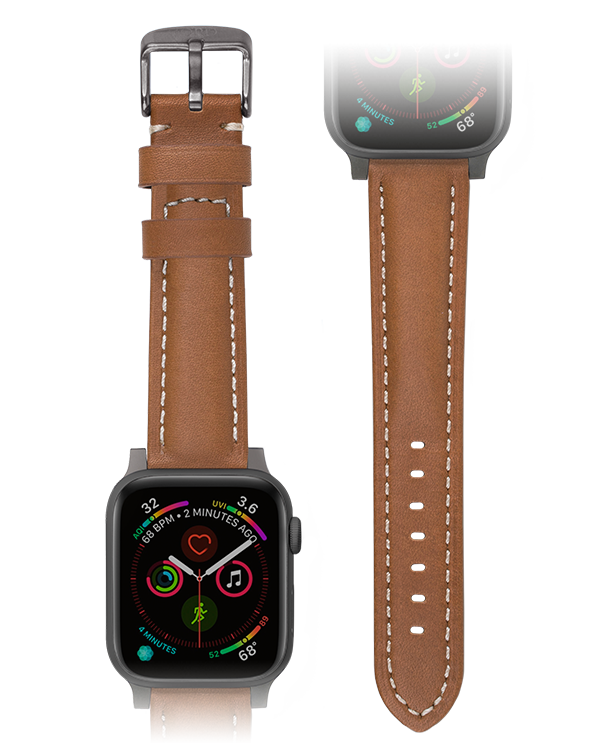 Apple watch genuine leather band on sale