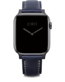 Apple Watch Band - Deep Navy Padded Leather