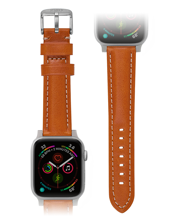 Premium leather 2025 apple watch band