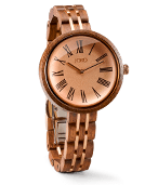 Cassia - Walnut & Vintage Rose Wood Watch by JORD