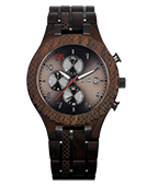 Conway - Leadwood & Warm Grey Wood Watch by JORD