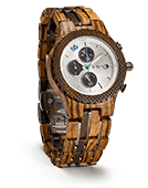 Conway - Zebrawood & Dark Sandalwood Wood Watch by JORD