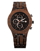 Conway - Walnut & Jet Black Wood Watch by JORD