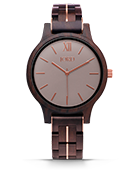 Frankie II - Dark Sandalwood & Smoke Wood Watch by JORD