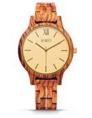 Frankie II - Zebrawood & Champagne Wood Watch by JORD