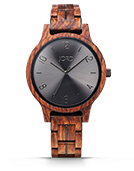 Frankie II - Kosso & Steel Wood Watch by JORD