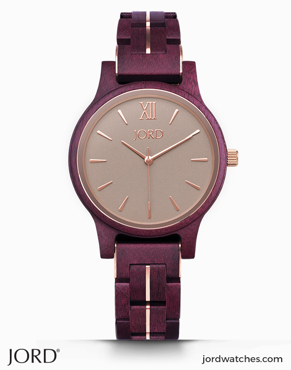 Vermouth♡ページ Purple Heart Wood Watch | Chronograph for Modern Men | Treehut