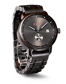 Hyde - Ebony & Iron Wood Watch by JORD