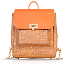 Maiken - Marmalade & Gold Envelope Backpack