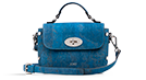 Nina - Peacoat Blue & Silver Top Handle Crossbody