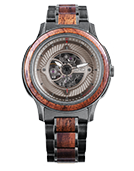 Stearman - Walnut & Distressed Khaki Wood Watch by JORD