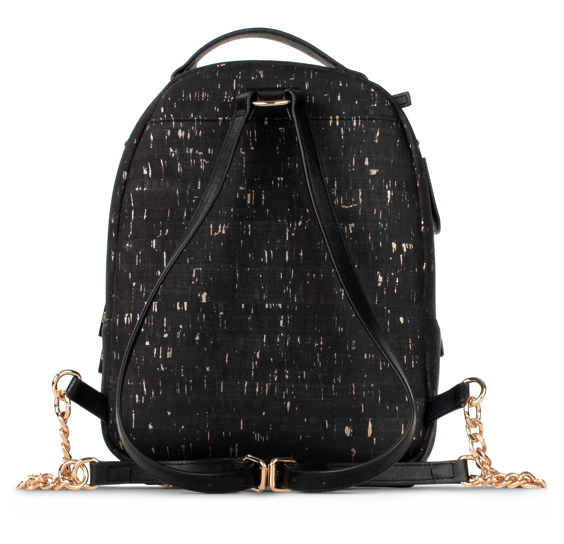 Mini backpack 2025 black and gold