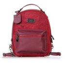 Binca - Eros Red & Gunmetal Zipper Backpack 2