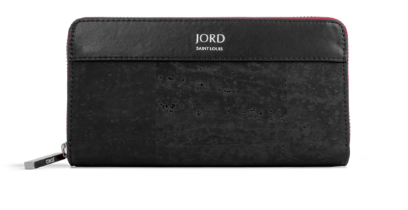 Eila - Shadow Black & Silver Zippered Wallet 2