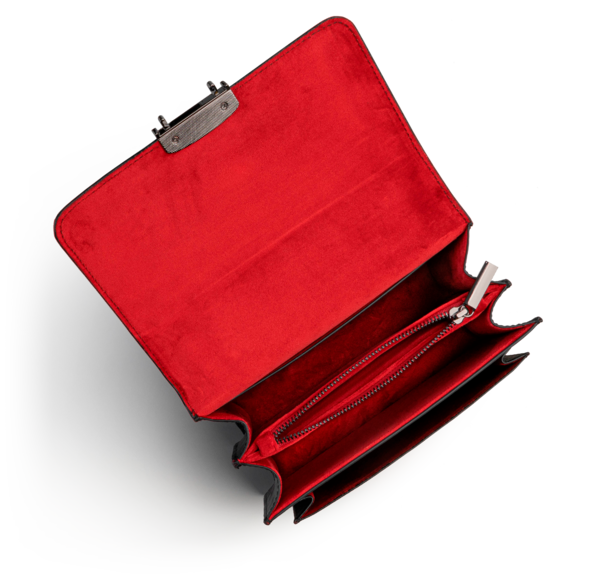 Emilie - Shadow Black & Gunmetal Medium Crossbody 3