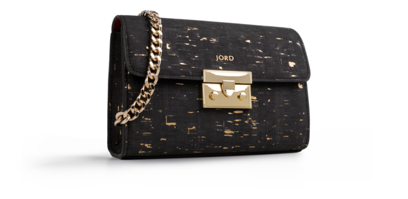 Haifa - Textured Black & Gold Small Crossbody 1