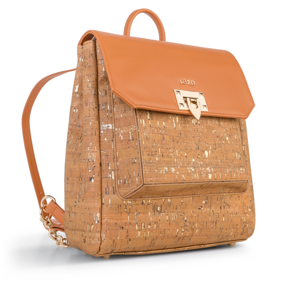 Maiken - Marmalade & Gold Envelope Backpack 1