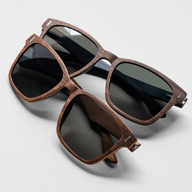 Mirrored Wood Sunglasses | Intrepid by AOFE Eyewear | Rimless Polarized  UV400 Lenses for Women and Men
