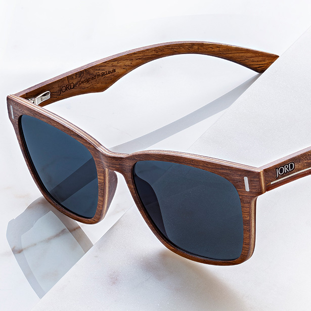Archer Walnut Ebony Wayfarer Wood Sunglasses JORD
