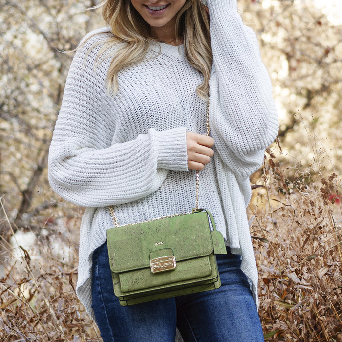 Emilie - Light Tea & Gold Medium Crossbody 1